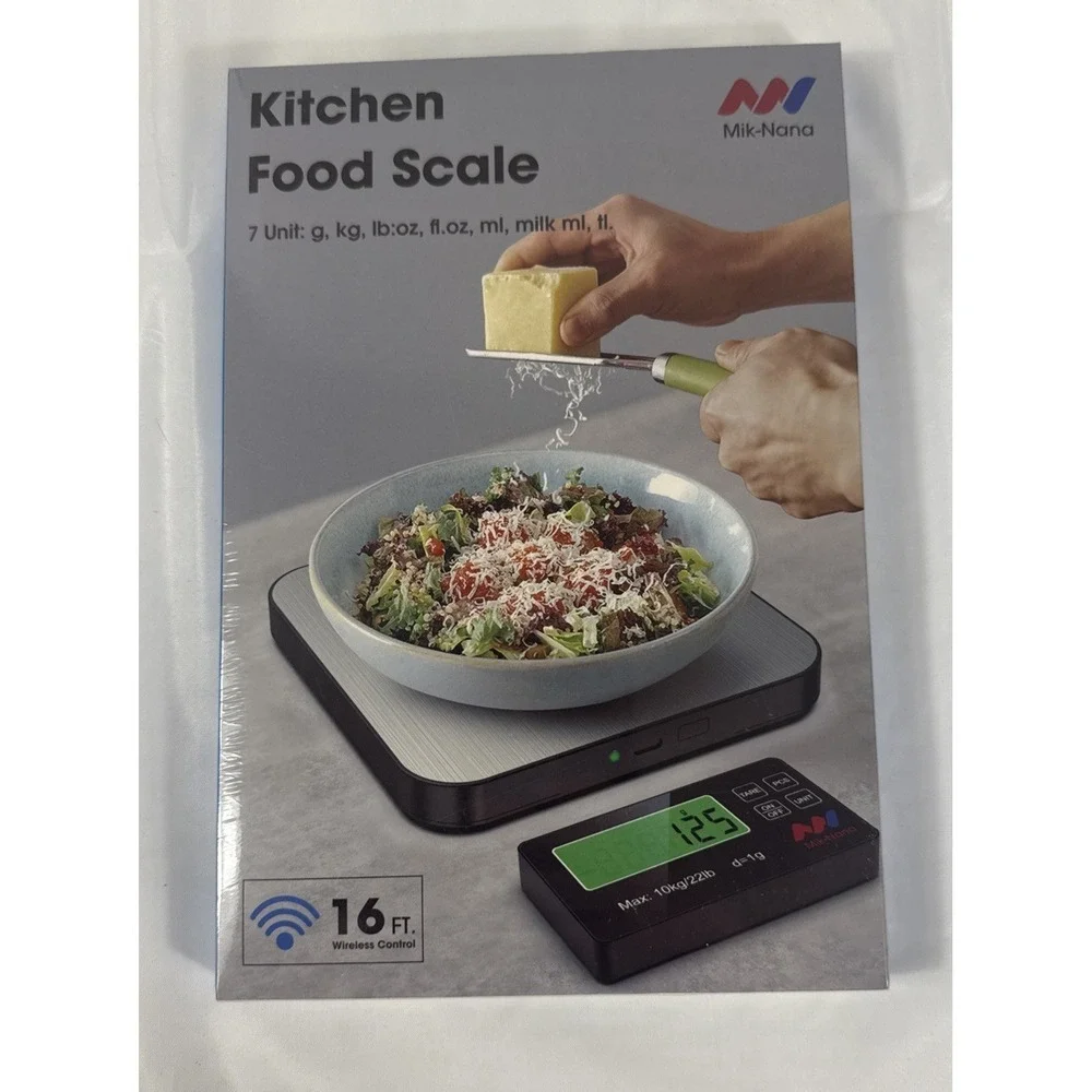 Mik-Nana Food Scale, 10kg/22lb Digital Kitchen Scale Weight Grams and Ounces for